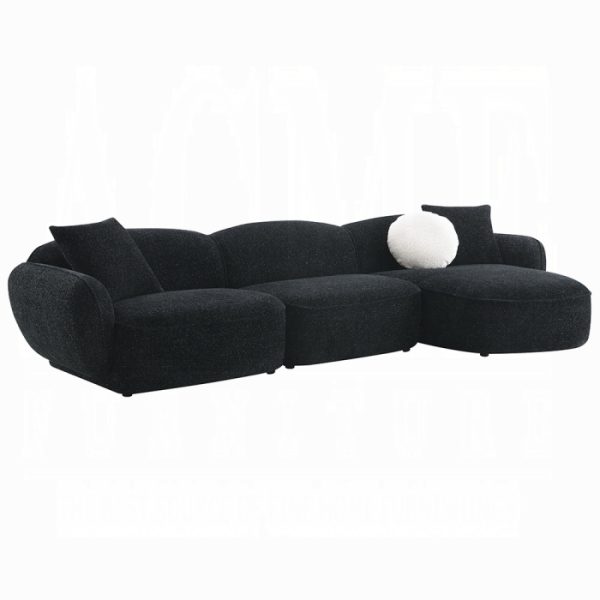 Lucifer Sectional Sofa w/3 Pillows